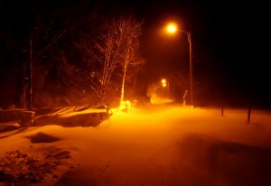 Stormig vinternatt. Stormy winter night. Kvinnsgröta, Öland